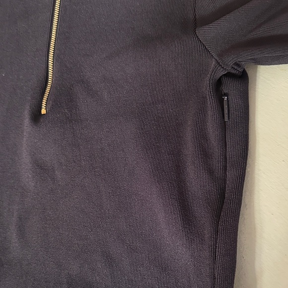 Ted Baker London Ionaaa Zig Zag Navy Stretch Woven Midi Dress Women’s 3 Casual - Picture 7 of 11